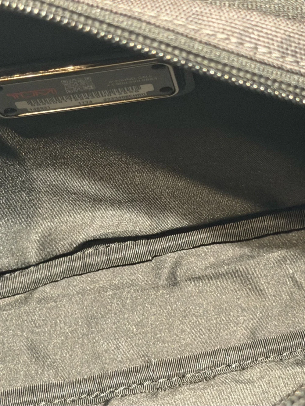 Tumi Black Compact Crossbody Belt Bag